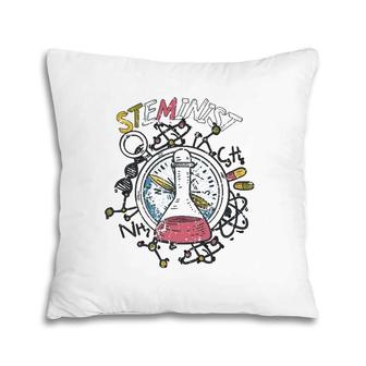 Steminist Stem Teacher Science Geek Pillow | Mazezy