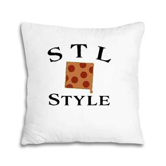 Stl St Louis Style Pepperoni And Provel Square Pizza Pillow | Mazezy