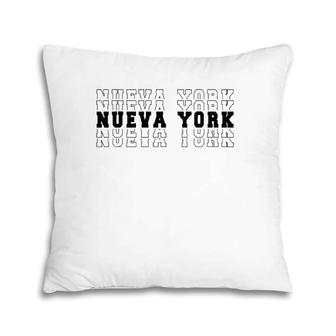 Straight Outta Nueva York Spanish New York City Pillow | Mazezy