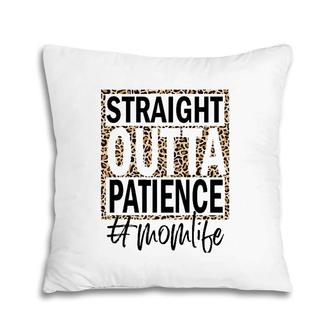 Straight Outta Patience Cheetah Leopard Pattern Pillow | Mazezy CA