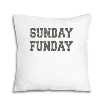 Sunday Funday Design Sunday Funday Football Game Day Pillow | Mazezy