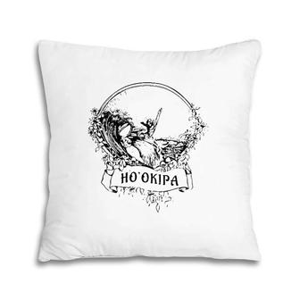 Surf Hookipa Maui Hawaii Vintage Retro Surfing Pillow | Mazezy