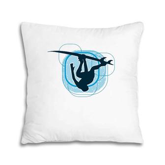 Surf Inside Wave Upside Down Surfing Pillow | Mazezy