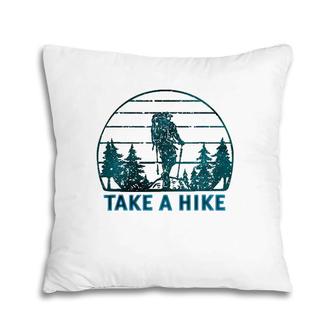 Take A Hike Beautiful Snowy Forest Hiker Pillow | Mazezy AU