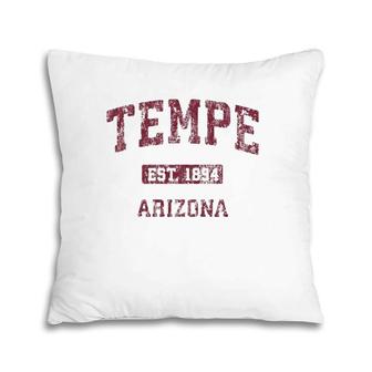Tempe Arizona Az Vintage Athletic Sports Design Pullover Pillow | Mazezy