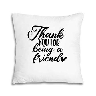Thank You For Being A Golden Friend Vintage Retro Pillow | Mazezy