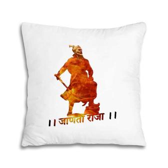 The Fiery Legend Warrior Shivaji Maharaj Pillow | Mazezy