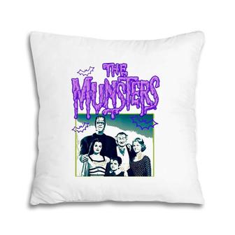 The Munster Family Art Design Tee Legends Pillow | Mazezy