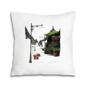 The Trulli Of Alberobello Italy Apulia Puglia Italia Pillow | Mazezy