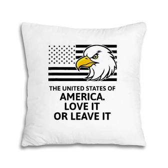 The United States Of America Love It Or Leave It Pillow | Mazezy