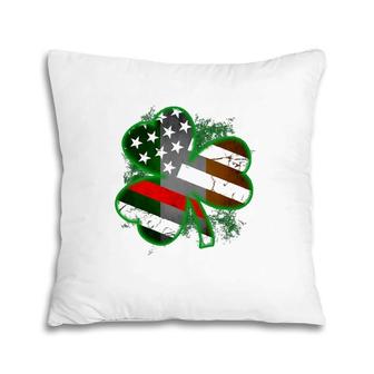 Thin Red Line St Patrick's Day Honoring Firefighters Pillow | Mazezy