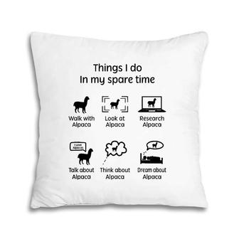 Things I Do - Alpaca Lover Gift Pillow | Mazezy CA