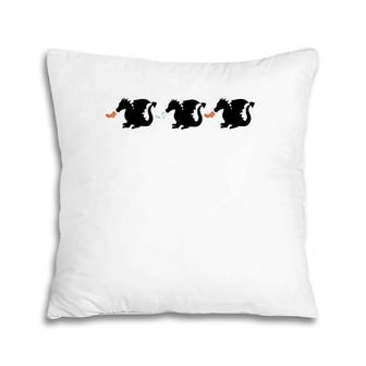 Three Fire Breathing Dragons Graphic Print Pillow | Mazezy