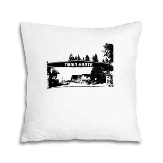 Twain Harte California Small Town Pillow | Mazezy