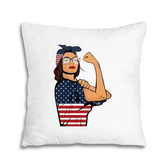Unbreakable America Woman 4Th Of July Patriotic Pillow | Mazezy
