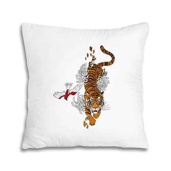 Unique Japanese Wild Spirit Tiger My Spirit Animal Pillow | Mazezy