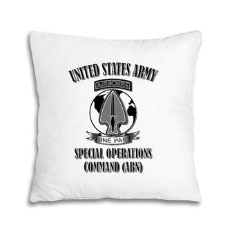 Us Army Special Operations Command Abn Back Design Pillow | Mazezy