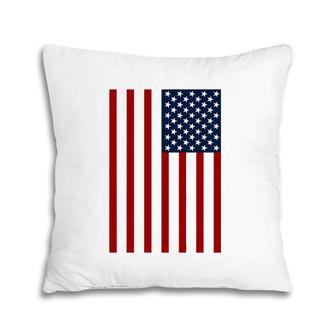 Usa American Patriotic Flag United States Red White And Blue Pillow | Mazezy