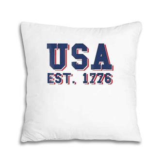 Usa Est 1776, America, 4Th Of July, Patriotic - Pillow | Mazezy