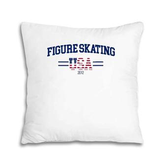 Usa Figure Skating 2022 Tee Winter Sports Pillow | Mazezy