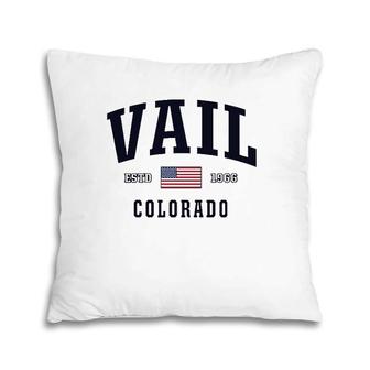 Usa Flag Stars & Stripes Vail Colorado Pillow | Mazezy AU