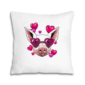 Valentine's Day Pig Funny Pig Lover Pillow | Mazezy