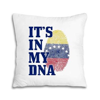 Venezuela It's In My Dna Flag Pride Roots Vintage Venezuelan Pillow | Mazezy