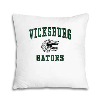 Vicksburg High School Gators  C1 Ver2 Pillow | Mazezy