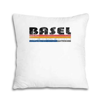 Vintage 1980S Style Basel Switzerland Pillow | Mazezy