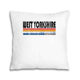 Vintage 70S 80S Style West Yorkshire United Kingdom Pillow | Mazezy