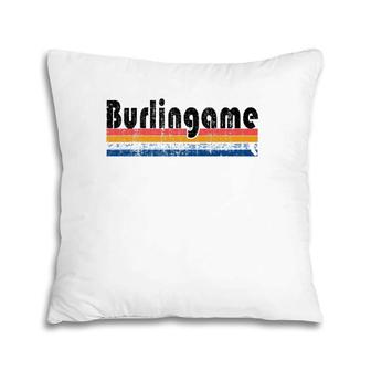 Vintage 80S Style Burlingame Ca Pillow | Mazezy