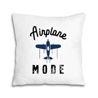 Vintage Airplane Mode Pilot Flight Attendant Summer Travel Pillow | Mazezy