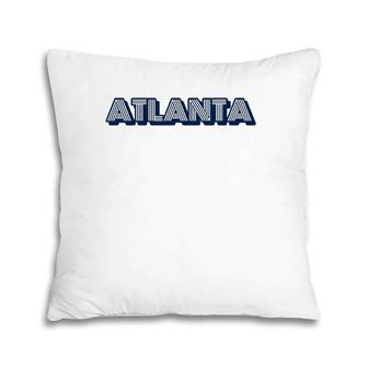 Vintage Atlanta Retro Throwback Pillow | Mazezy