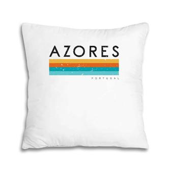 Vintage Azores Portugal Retro Design Pillow | Mazezy