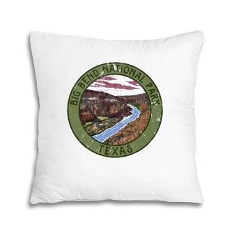 Vintage Big Bend National Park Retro Texas Graphic Pillow | Mazezy