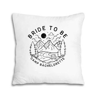Vintage Bride To Be Camp Bachelorette Party Matching Gift Pillow | Mazezy