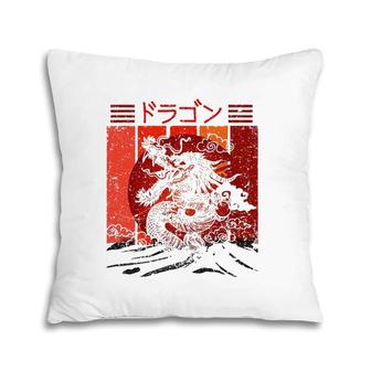 Vintage Dragon Japanese Culture Dragon Japan Pillow | Mazezy