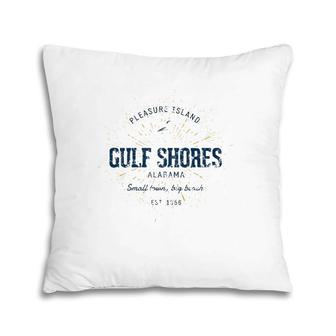 Vintage Retro Style Gulf Shores Pillow | Mazezy DE