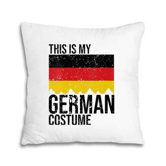 Vintage This Is My German Flag Costume For Halloween V-Neck Pillow | Mazezy