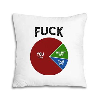 Vulgarfor Men Funny Inappropriate Cuss Words S Pillow | Mazezy