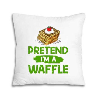 Waffle Maker Costume Funny Mini Mix Pillow | Mazezy