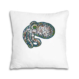 Watercolor Animal Bobtail Squid Ocean Tees Pillow | Mazezy