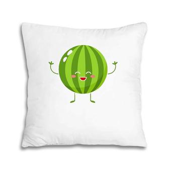 Watermelon - Fruit Themed Outfit Gift For Watermelon Lovers Pillow | Mazezy