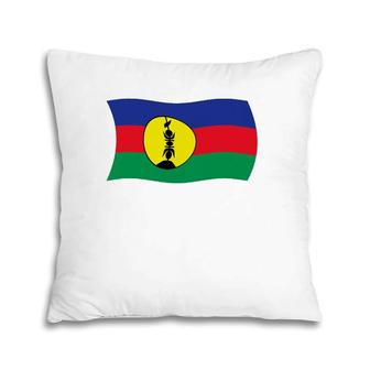 Wavy Flag Of The Kanak People New Caledonia Pillow | Mazezy