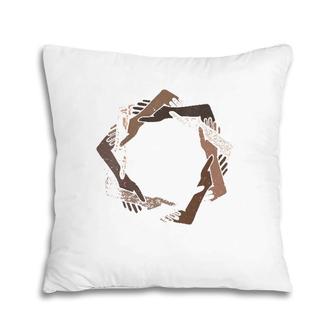 We Are One Human Family Nine Pointed Star - Baha'i Clothing V-Neck Pillow | Mazezy AU