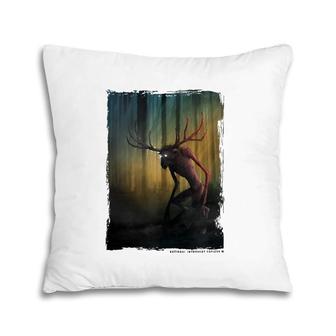 Wendigo - Cool Original Cryptid Artwork Pillow | Mazezy