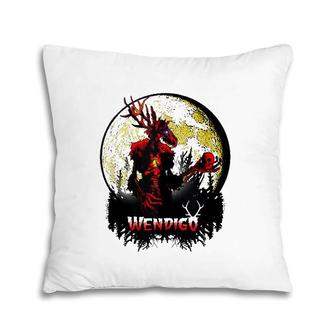 Wendigo New Monster Skinwalker Cryptid Evil Horror Monster Pillow | Mazezy
