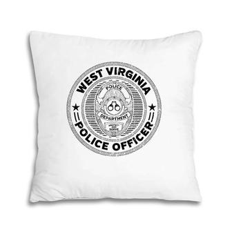 West Virginia Police Officer Badge Pillow | Mazezy