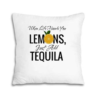 When Life Hands You Lemons Just Add Tequila Cool Pillow | Mazezy