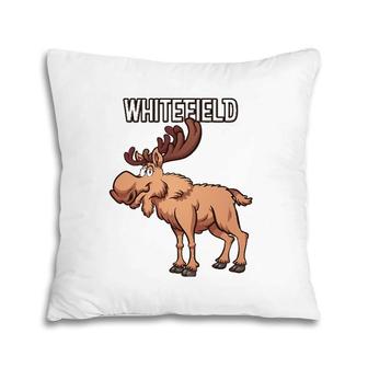 Whitefield New Hampshire Moose Product Pillow | Mazezy